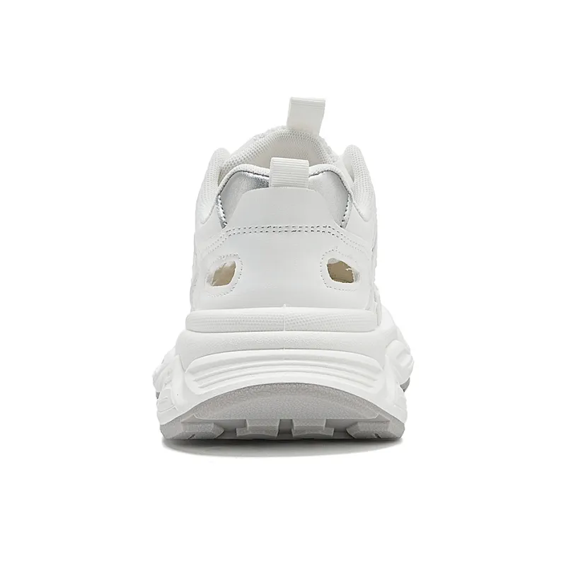 La Chapelle Abrasion Resistant Low Top Chunky Sneakers Women's Gray-3