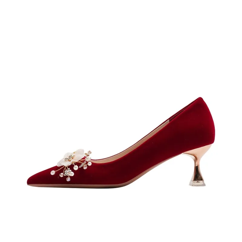 KATHRYN WILSON Slim Heel High Heels Women's Red-0