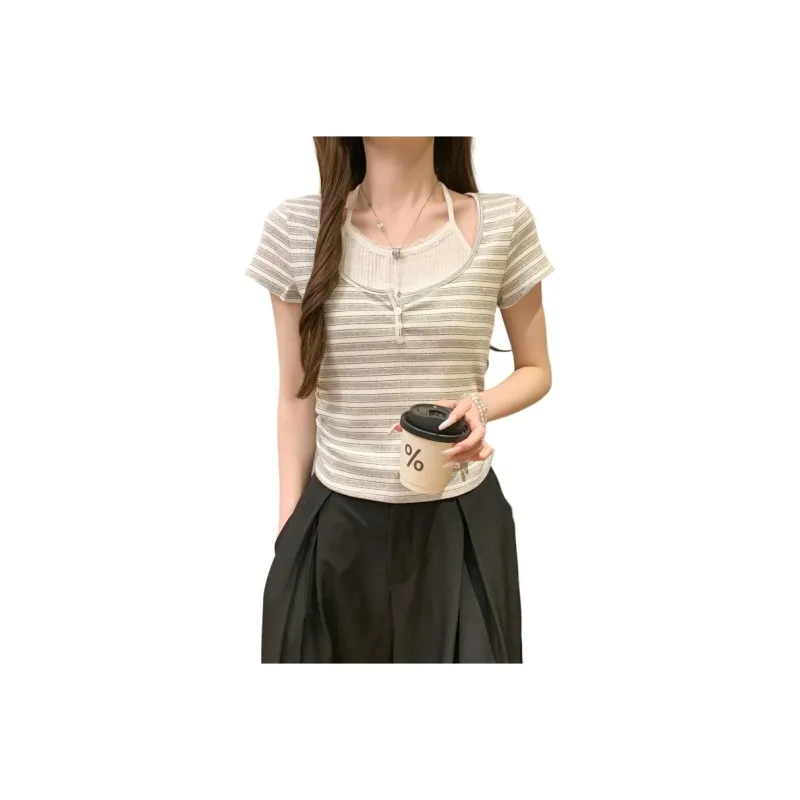 Mu Xiao Xin Regular T Shirt Women's-0