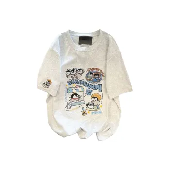 ABCMININ T Shirts Women's Light Gray