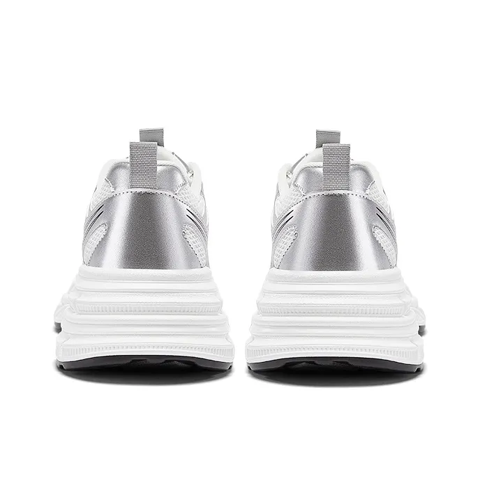 DAPHNE Low Top Chunky Sneakers Women's Silver-6