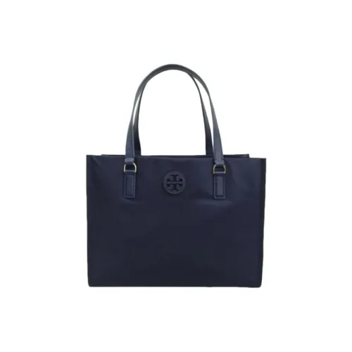 TORY BURCH Ella Nylon Tote Bag, Shopping Bag, Handbag Trumpets Unisex Marine Blue