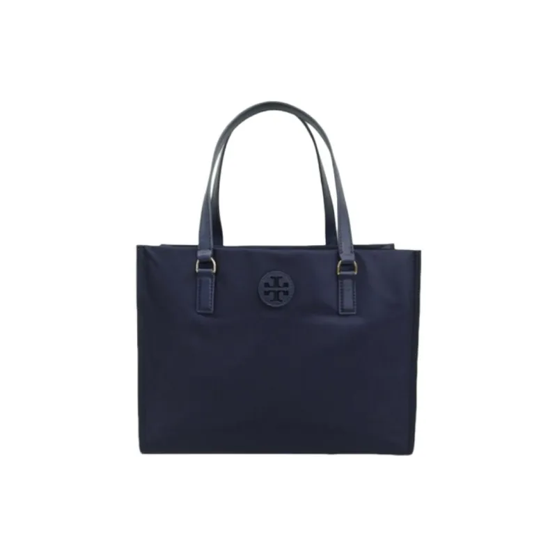 TORY BURCH Ella Nylon Tote Bag, Shopping Bag, Handbag Trumpets Unisex Marine Blue-0