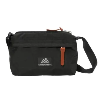 GREGORY Nylon Envelope Bag, Shoulder Bag, Crossbody Bag Unisex Black