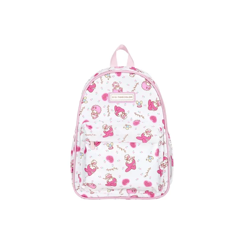 Zgo Sanrio, Collaboration Melodi Polyester Backpack Regular Women's Pink White-0