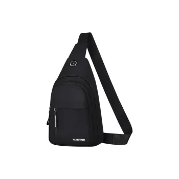 Warrior Fabric Sling Bag Men's Black