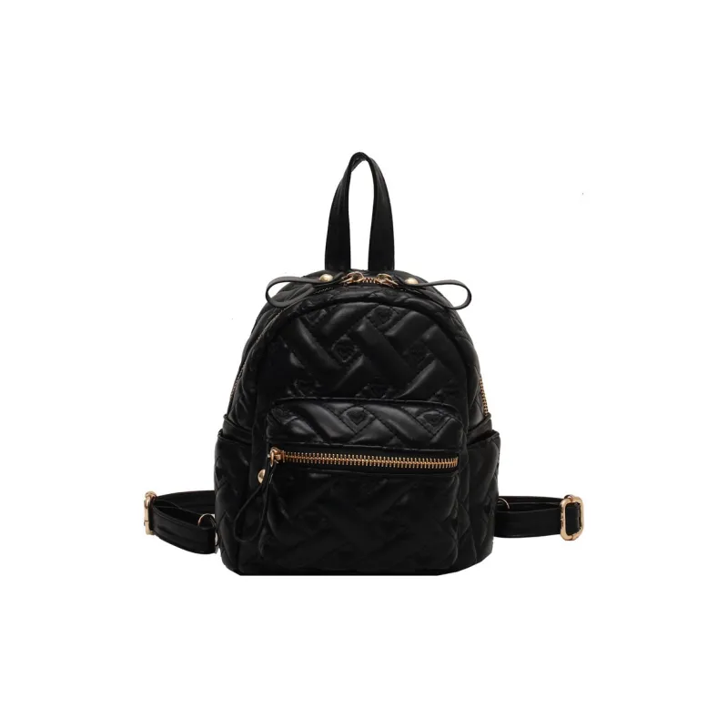 RIVMIND PU Backpack Women's White/Black-5