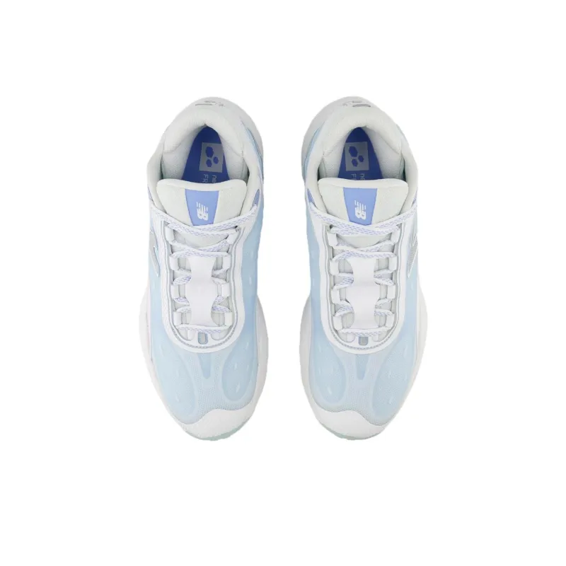 New Balance NB Fresh Foam BB V3 Anti Slip Wear Resistant Low Top Basketball Shoes Men's White Blue-2