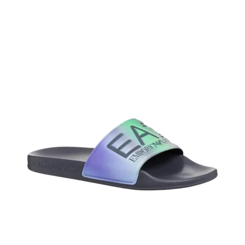 EMPORIO ARMANI EA7 Slide Slippers Men's Blue-2