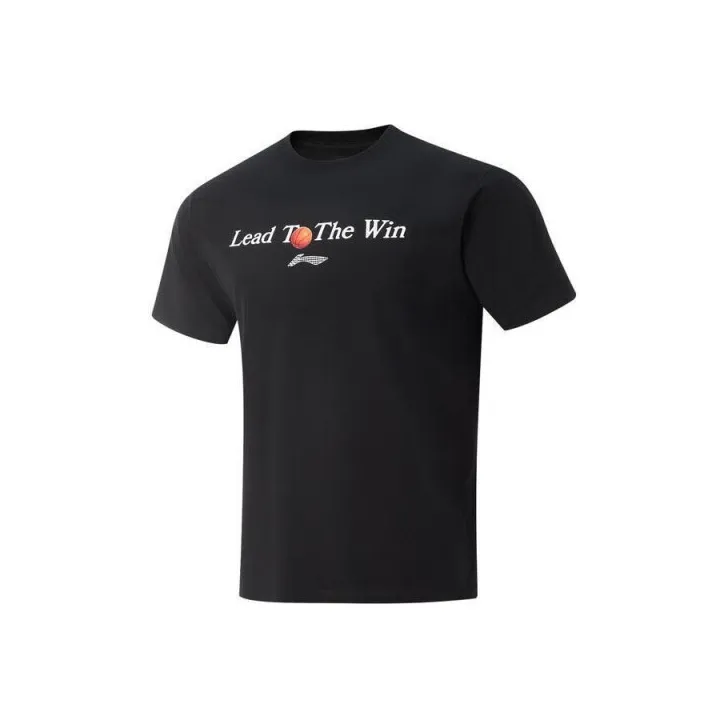 LiNing Basketball Collection T Shirt Men's Black-0