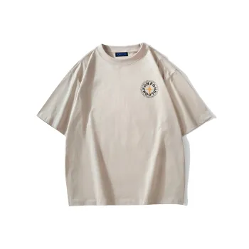 FONDLOOK T-Shirts Unisex Light Beige Apricot