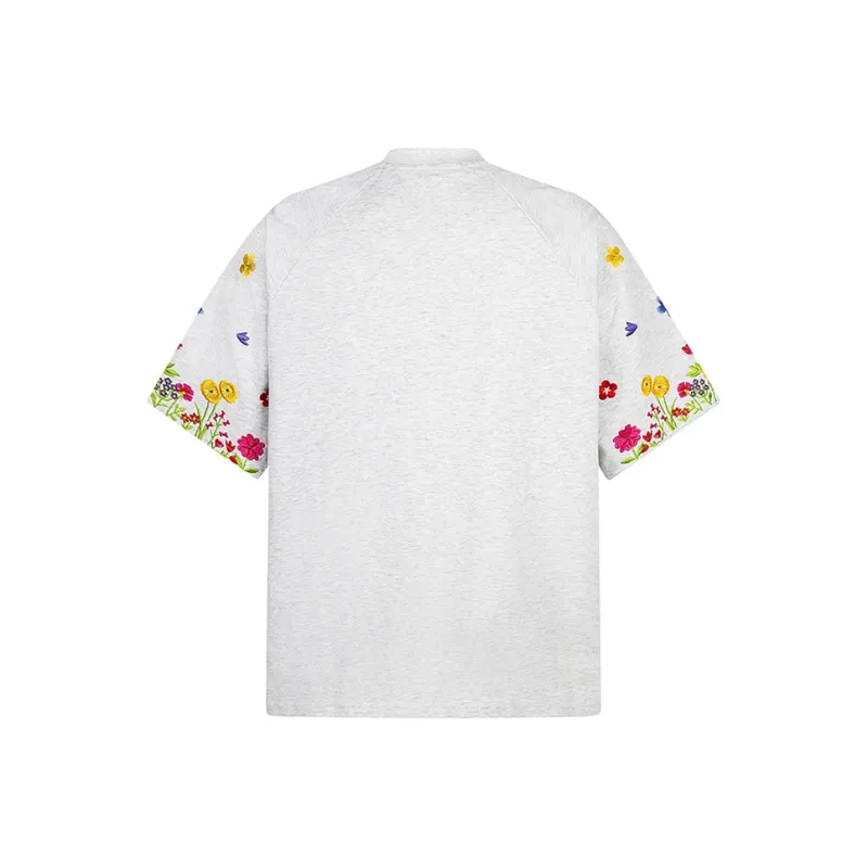 ZAO FU NIAO T-Shirts Women's White Gray-1