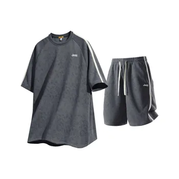 Jeep Fashion Sports Collection Casual Sportswear Unisex Two Piece Set