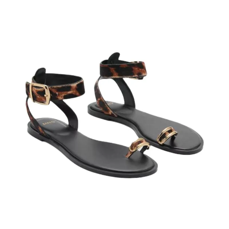 MANGO One Strap Sandals Women's Black-2