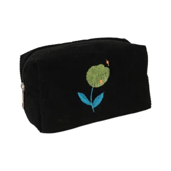 QEEDNS Instagram Style Floral Makeup Bags Portable Large Capacity
