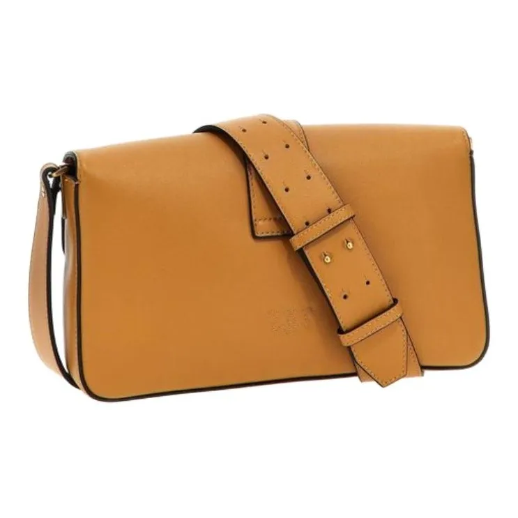 PINKO Calfskin Shoulder Bag Women's Brown-2