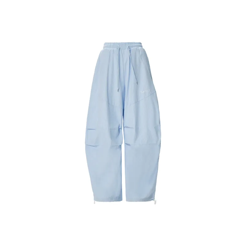 Wen Shan Casual Pants Women's Light Blue Pants-0