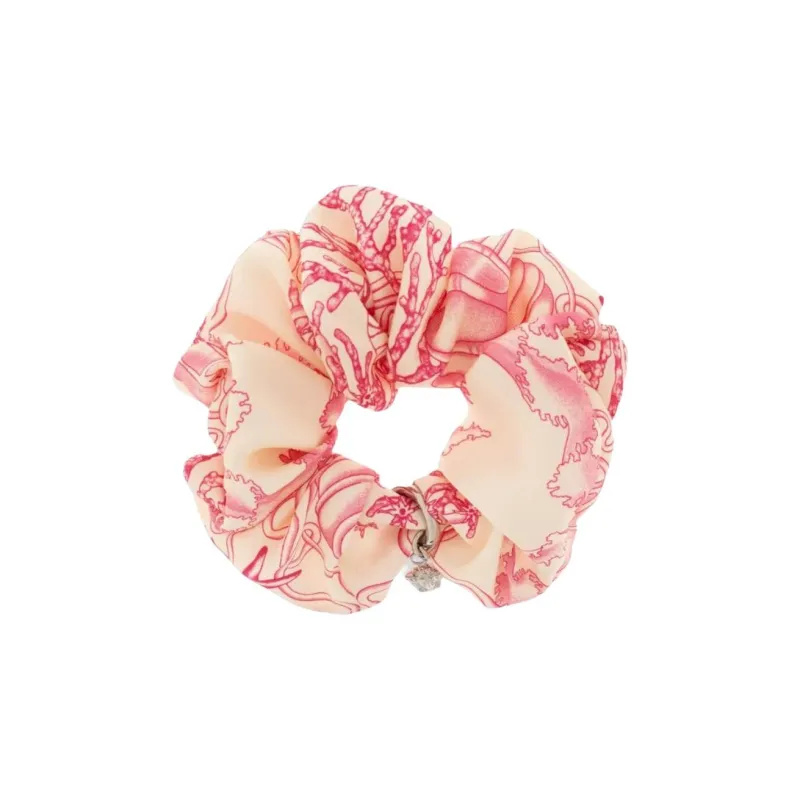 VERSACE Satin Hair Scrunchie-0