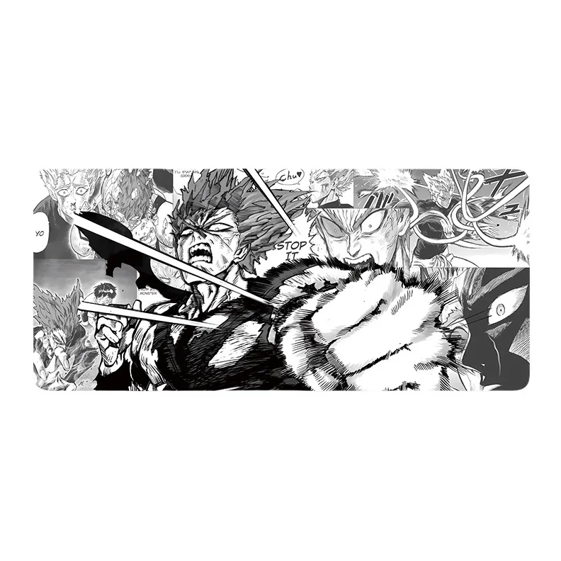 DANYIN Black White Anime Extra Large Minimalist Style Premium Desk Mat For Anime Esports Office, Washable Mouse Pads-45