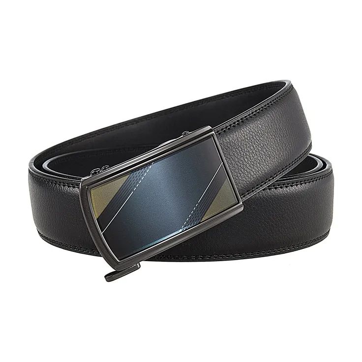 Yalu Cow Leather Belts Men's Width 3.5CM-3