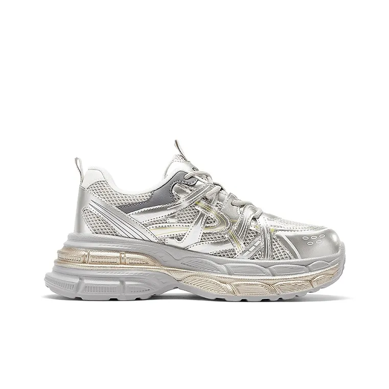 DAPHNE Low Top Chunky Sneakers Women's Gold-2