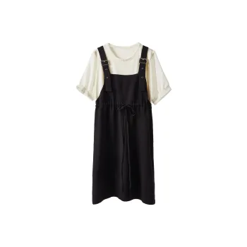 BANANA BABY Short Sleeved Dress Women's Black