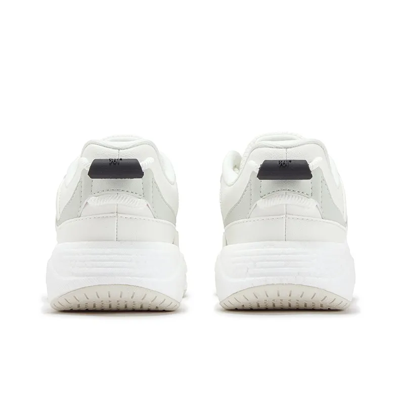 361° Rowing Boat Anti Slip Wear Resistant Low Top Skateboard Shoes Women's White Green-3