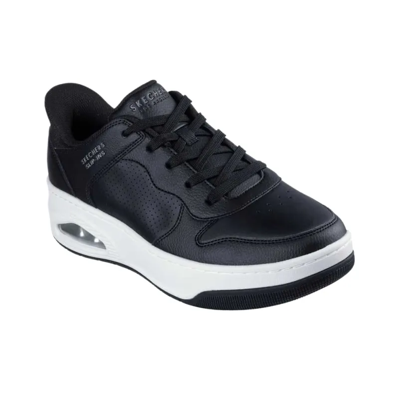 Skechers Uno Low Top Training Shoes Men's Black-1