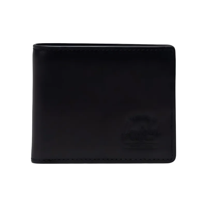 Herschel Leather Wallet Unisex Black-0