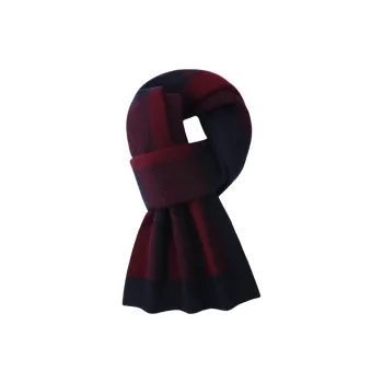 LIBO Sheep Wool Knit Scarves Men's