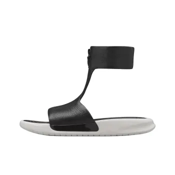 Nike Benassi Cuff Lu Slip Resistant Abrasion Resistant Slide Slippers Women's Black Gray