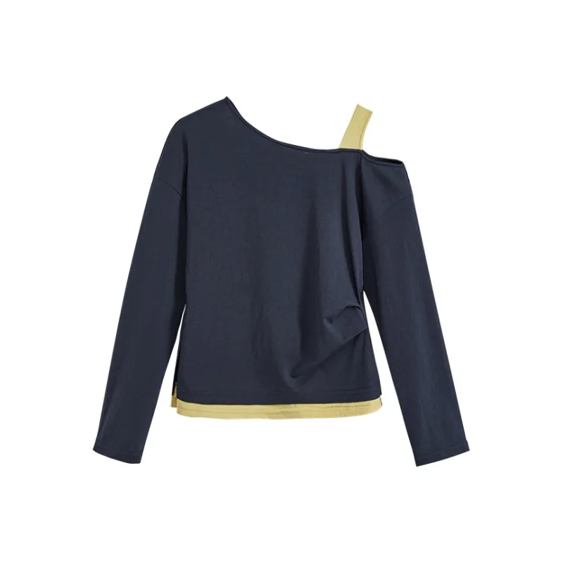 KUOSE T Shirts Women's Dark Blue-0