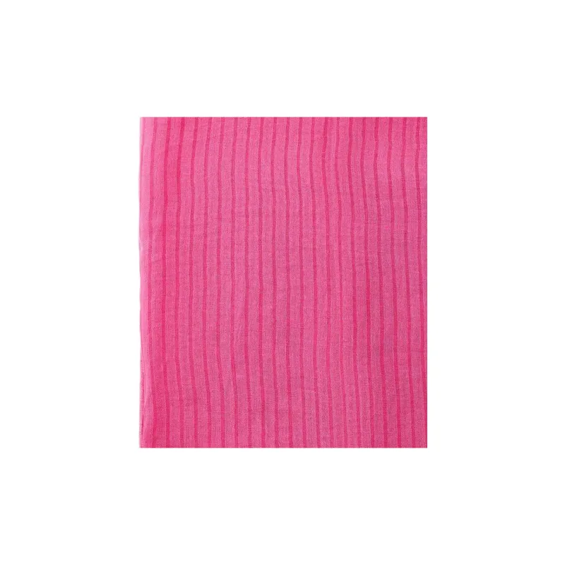 ZARA Linen Knit Scarves Women's Dark Fuchsia-2