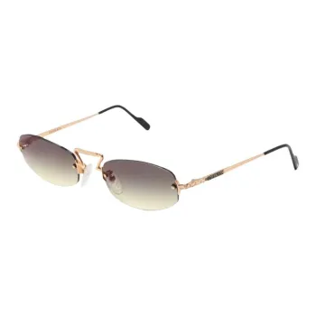 TIFFANY & CO. Acetate Irregular Shape Sunglasses Women's Gold