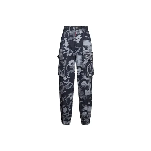 DSQUARED 2 Camouflage-Print High Waist Tousers