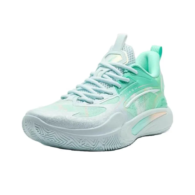 XTEP Wear resistant And Lightweight Low Top Torsion System Basketball Shoes Men's Cyan-1