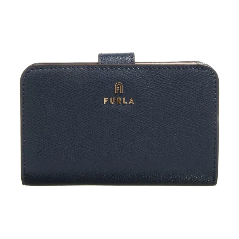 Furla Leather Wallet Medium Size Women's Navy Blue-0