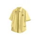 [Ice Silk Sun Protection]Linen Yellow (Fp Round Badge Chest Logo)