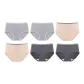 6 Pack (2 Heather Gray+2 Milk Coffee+2 Dark Gray)