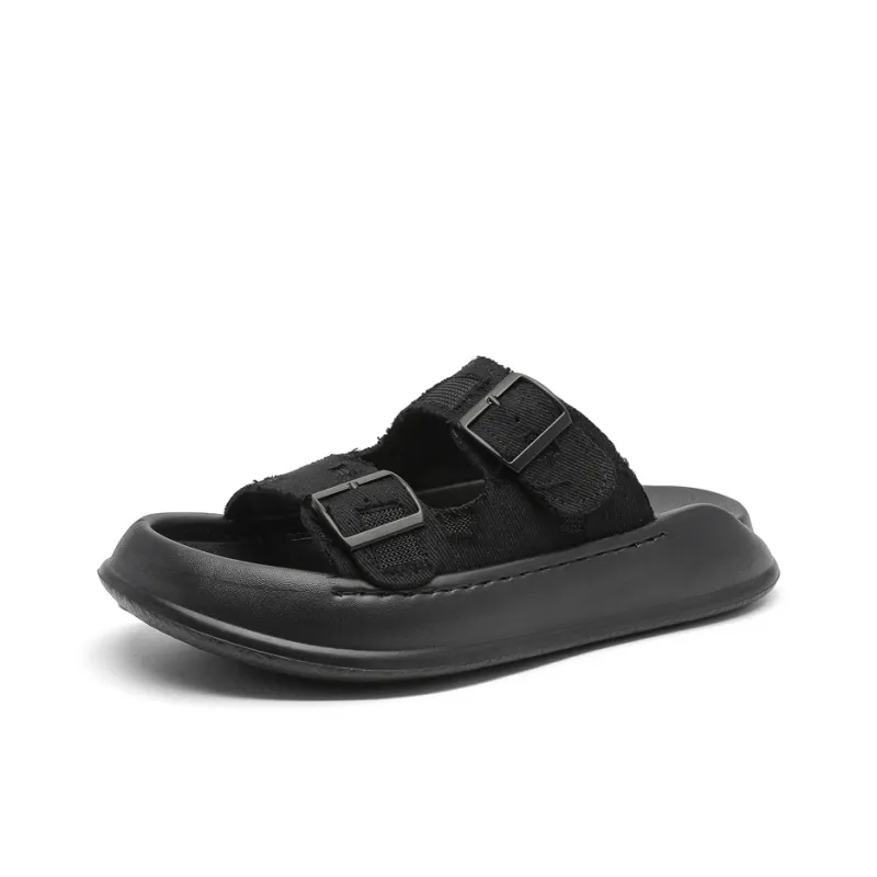 Roubini Beach Sandals Men Black Blue-11