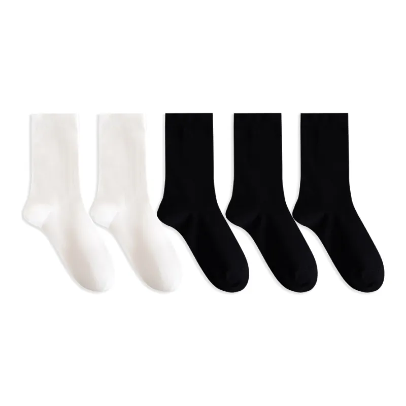 MIANWUQI Mid Calf Socks Women's 5 Pack-29