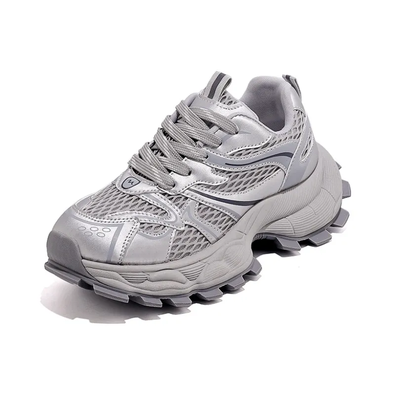 Lin's Travels Cushioning, Wear Resistant Low Top Chunky Sneakers Women's-8