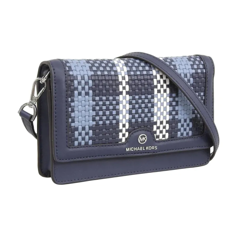 MICHAEL KORS Jet Set Charm Leather Crossbody Bag Women's Marine Blue-1