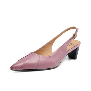 Mo Lin Chunky Heel High Heels 5cm Women's