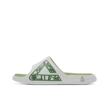 PEAK Tai Ji1.0 Quiet Slip Resistant Abrasion Resistant Slide Slippers Unisex White Green