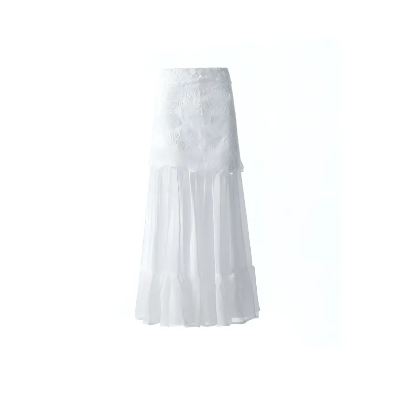 Wen Shan Casual Long Skirt Women's-0