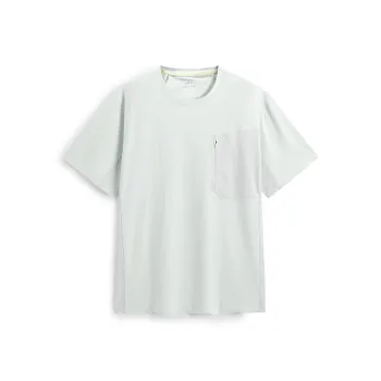 PEACEBIRD MEN T Shirts Men Frost White Green 1