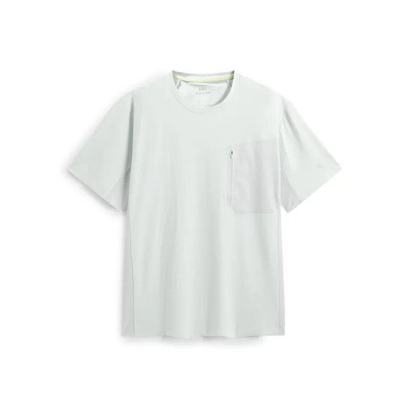 PEACEBIRD MEN T Shirts Men Frost White Green 1-0