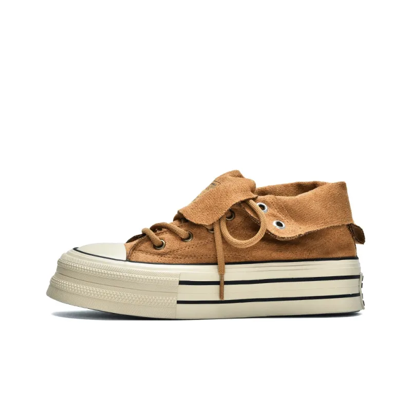 VICTORIA&VERA Slip Resistant, Abrasion Resistant, Lightweight High Top Canvas Shoes Women's-24