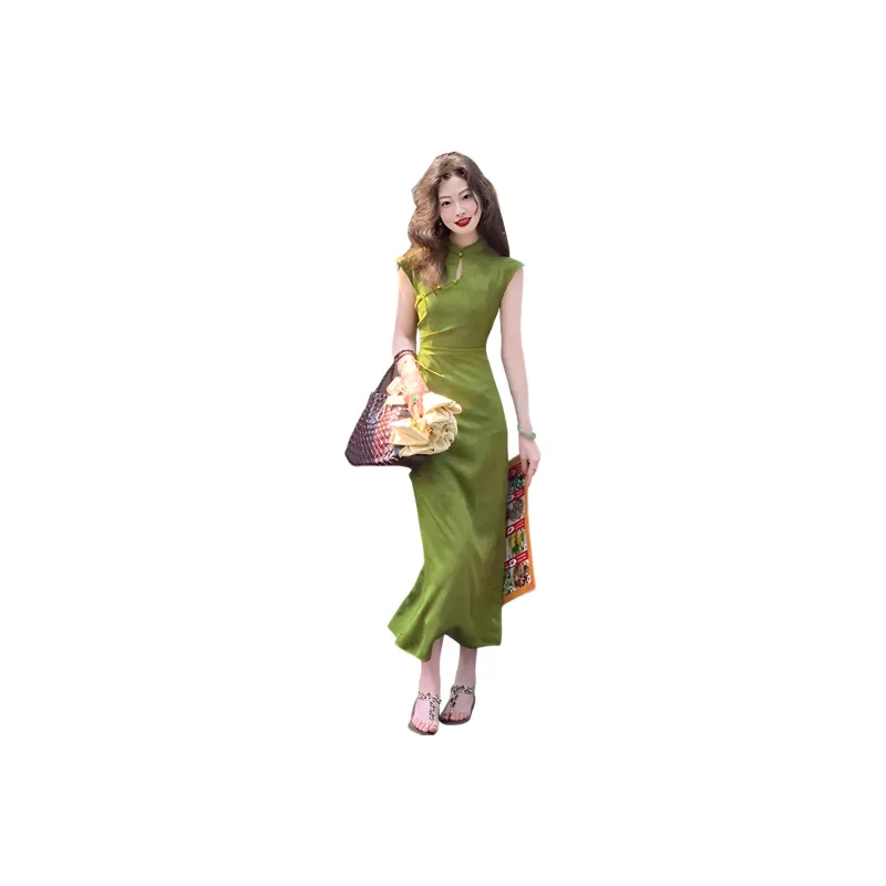 Flowers In Water Short Sleeved Dress Women's-0